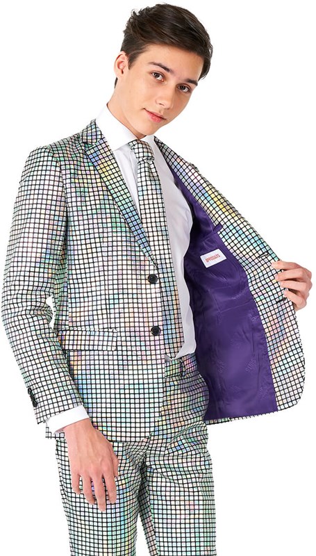 Kinderkostuum OppoSuits Discoballer (detail colbert)