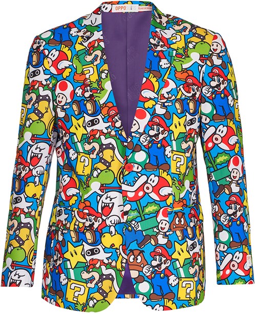 Herenkostuum OppoSuits Super Mario ™ (colbert)