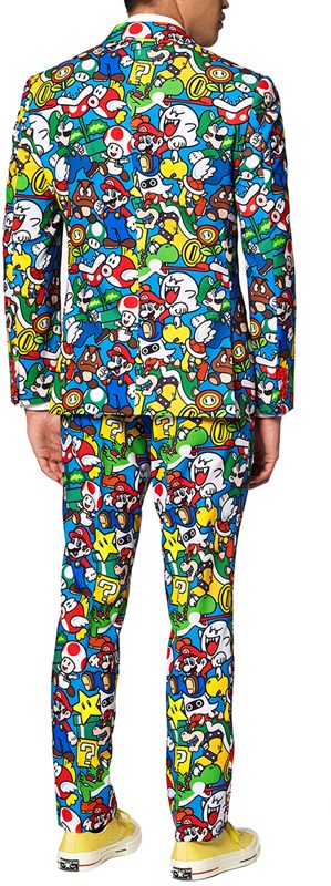 Herenkostuum OppoSuits Super Mario ™ (achterkant)