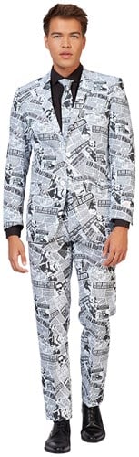 Herenkostuum OppoSuits Textile Telegraph