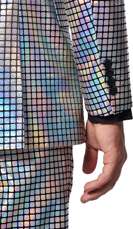 Herenkostuum OppoSuits Discoballer (detail mouw)