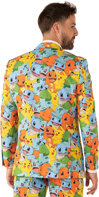 Herenkostuum OppoSuits Pokemon ™ (colbert, achterkant)