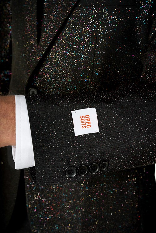 Herenkostuum OppoSuits Glitzy Glitter (detail mouw)