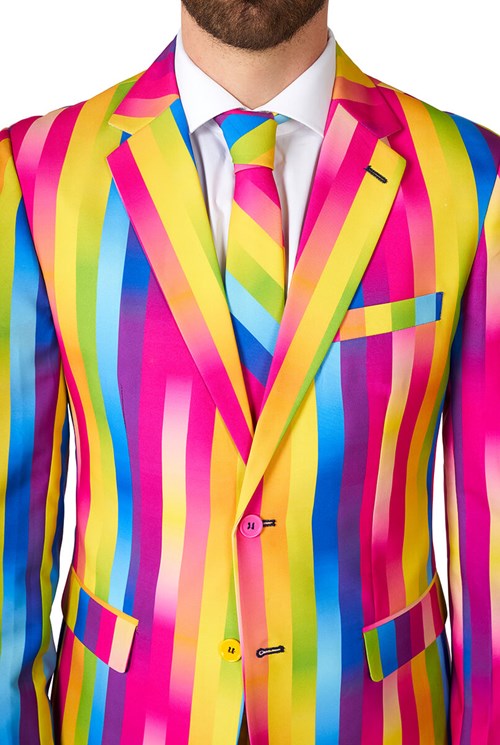 Herenkostuum OppoSuits Rainbow Glaze (detail)