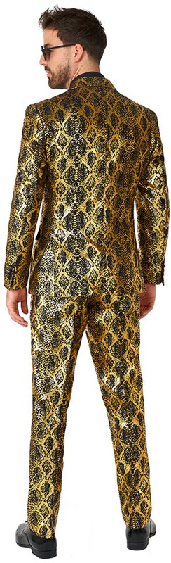 Herenkostuum OppoSuits Shiny Snake (achterkant)