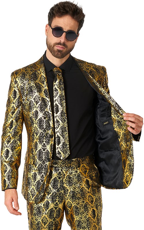 Herenkostuum OppoSuits Shiny Snake (binnenkant colbert)