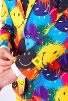 Herenkostuum OppoSuits Smiley ™ Drip (detail)