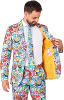 Herenkostuum OppoSuits Spongebob™ Frenzy (colbert binnenkant)