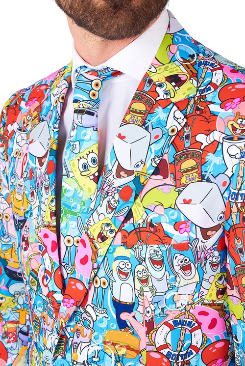 Herenkostuum OppoSuits Spongebob™ Frenzy (detail 2)