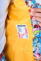 Herenkostuum OppoSuits Spongebob™ Frenzy (detail cobert binnenkant)