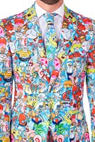 Herenkostuum OppoSuits Spongebob™ Frenzy (detail)