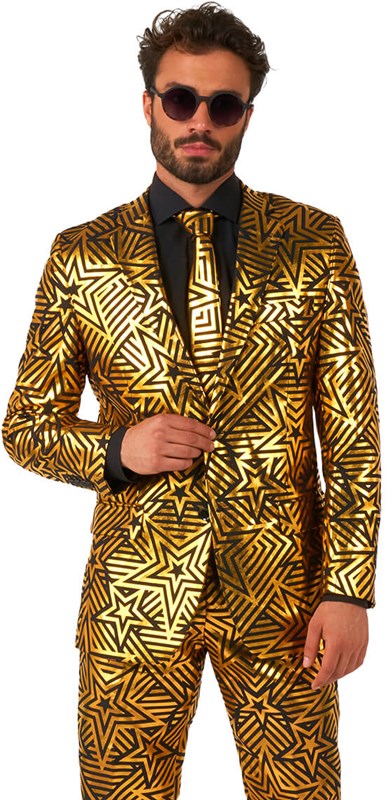 Herenkostuum OppoSuits Golden Geo Star (jas)
