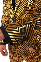 Herenkostuum OppoSuits Golden Geo Star (mouw)