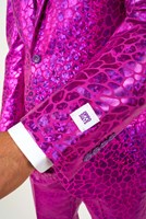 Herenkostuum OppoSuits Peppy Pink (detail mouw)