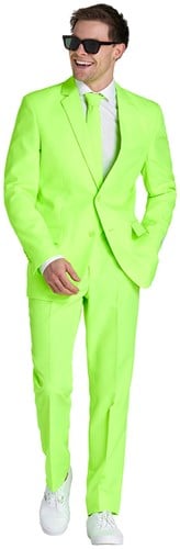Herenkostuum OppoSuits Neon Lucky Lime