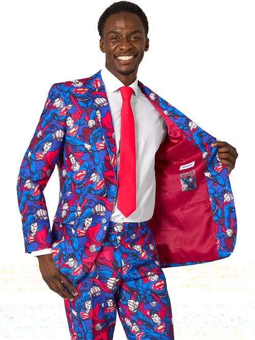 OppoSuits Heren Pak Superman ™ - The Man of Steel Kopen?