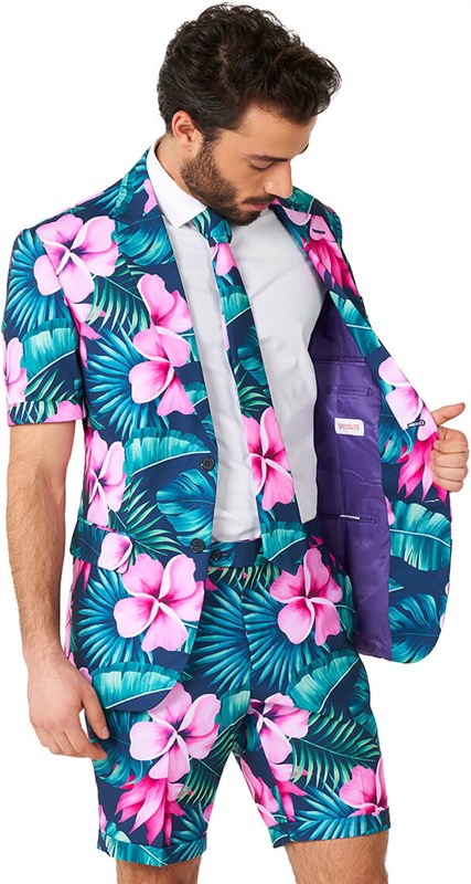 Herenkostuum Summer OppoSuits Hawaii Grande (binnenkant colbert)
