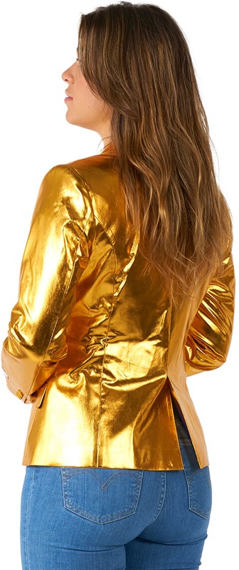 Dames Blazer OppoSuits Groovy Gold (achterkant)