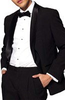 Herenkostuum Opposuits Jet Set Black (detail colbert)