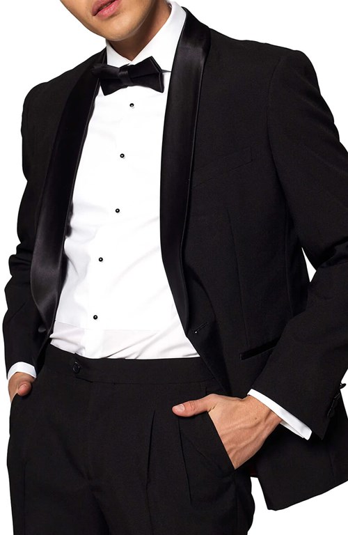 Herenkostuum Opposuits Jet Set Black (detail colbert)