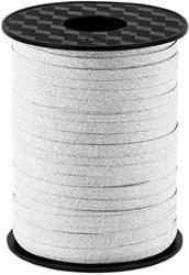Cadeaulint Glitter Zilver 5mm Breed (225m)