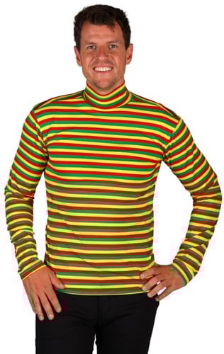 Dorustrui Met Col Heren Rood/Geel/Groen