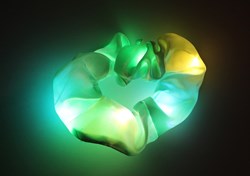 Scrunchie Lime Groen met LED-Lichtjes