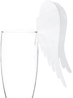 Engelenvleugels Naamkaartje voor Glas Wit - 10st