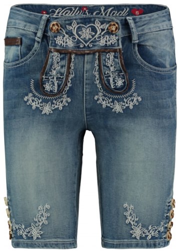 Tiroler Dames Trachten Jeans Blue