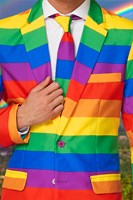 Herenkostuum Suitmeister Rainbow (detail)