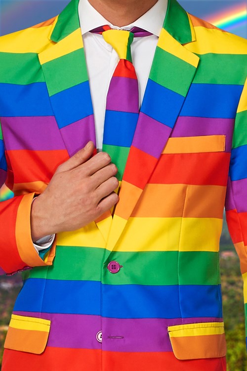 Herenkostuum Suitmeister Rainbow (detail)