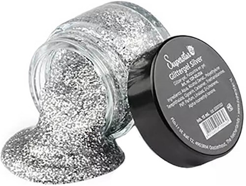 Glittergel Superstar Zilver 