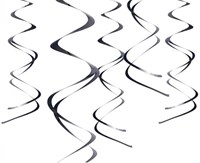 Hangdeco Swirl Zwart (5st)