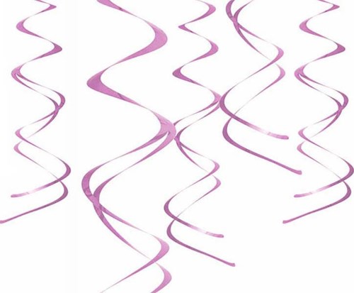 Hangdeco Swirl Roze (5st)