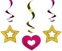 Hangdeco Swirl Hart En Sterren (3st)