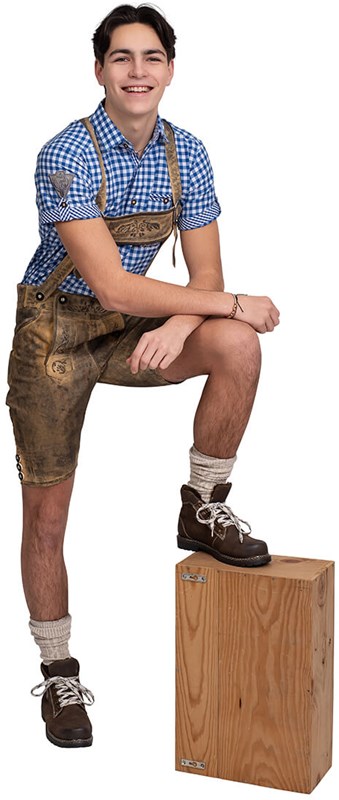 Tiroler Lederhose Urban Retro Kort (nepleer) (2)