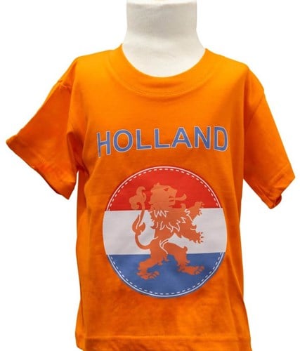 Oranje Shirt Holland Kind