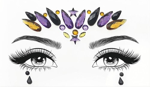 Halloween Face Jewels Evil Queen