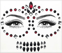 Halloween Face Jewels Day of the Dead