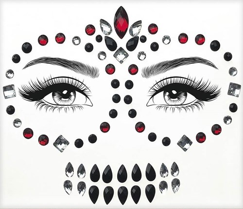 Halloween Face Jewels Day of the Dead