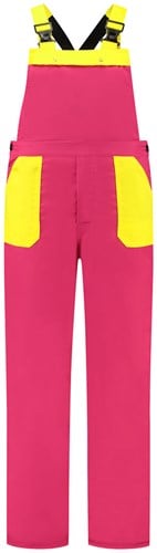 Tuinbroek Pink-Geel