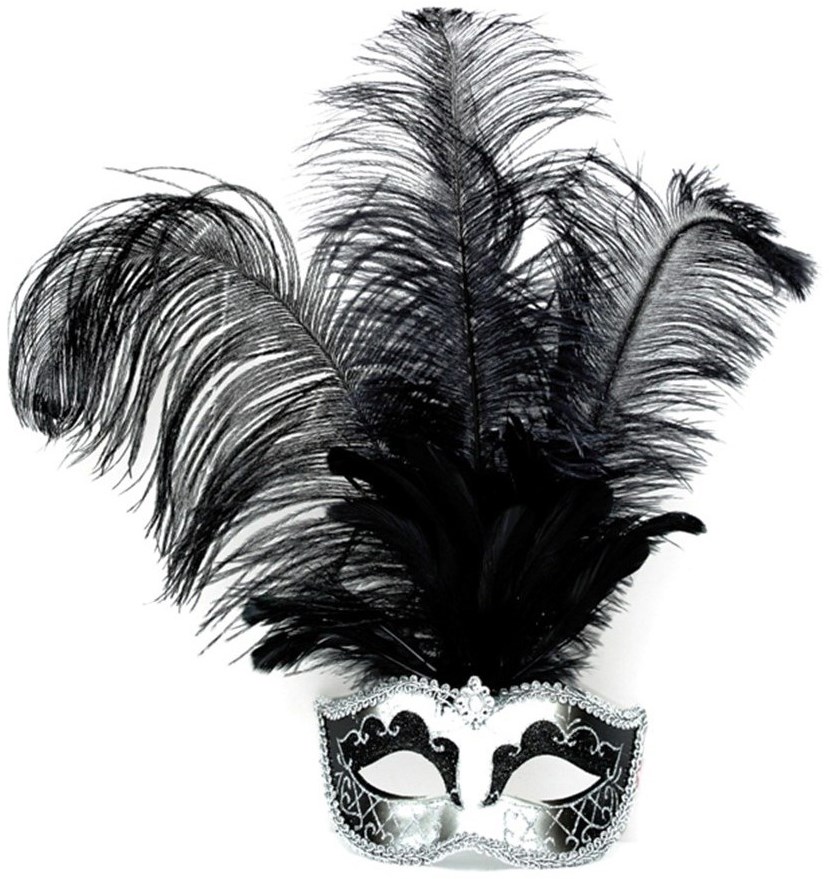 Mardi Gras Masker, 7 stuks, Venetiaans kostuum, maskerade
