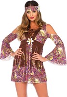 Dameskostuum Boho Hippie (voorkant 2)