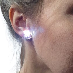 LED Oorbellen Wit