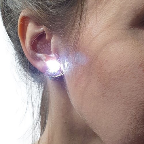LED Oorbellen Wit