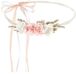 Hoofdband met Roze Bloemen Boho