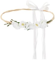 Hoofdband met Witte Bloemen Boho