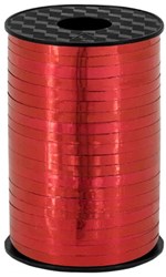 Cadeaulint Metallic Rood 5mm Breed (225m)