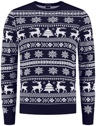 Kersttrui Klassiek Donker Blauw
