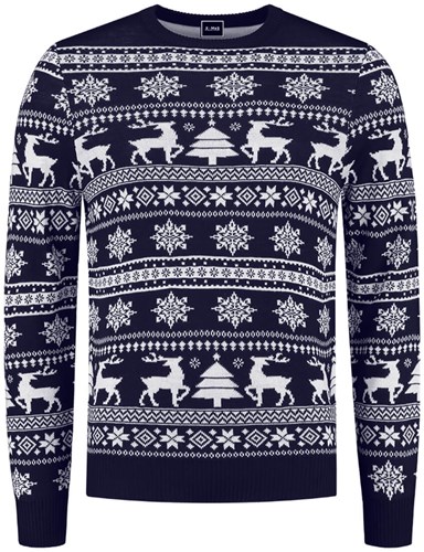 Kersttrui Klassiek Donker Blauw